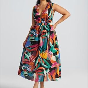 Gabrielle Union Multicolor Maxi Dress size 12